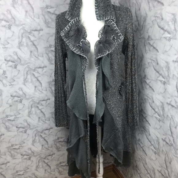 NWT Forla Paris Long Duster Cardigan Sweater - Picture 6 of 16